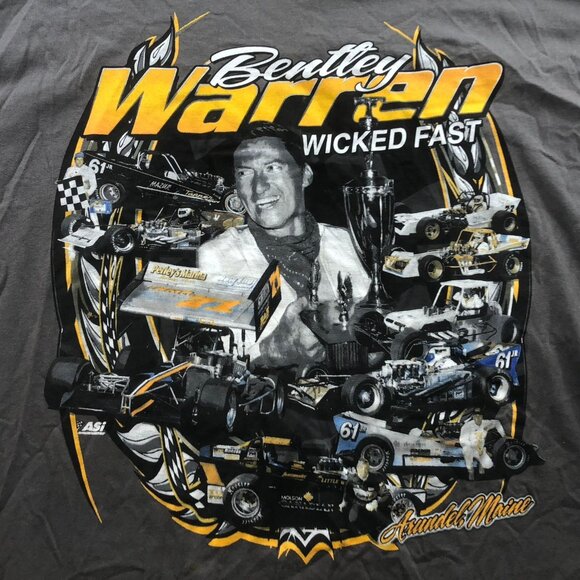 Gildan Mens T-Shirt Size 2XL Bentley Warren Racing Graphic Tee Ultra Cotton Y2K - Picture 5 of 10